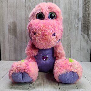 Wild Republic Jewel Belly Dinosaur Plush Pink Purple Stuffed Animal Toy